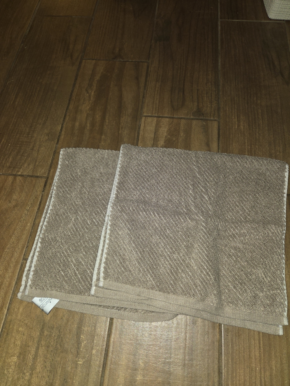 eco-melange Rayon from Bamboo Hand Towel Set Brown